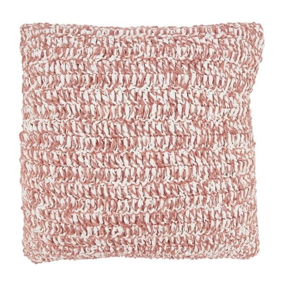 Saro Lifestyle Outdoor Zen Raffia Poly Filled Throw Pillow
