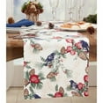 thumbnail image 1 of Saro Lifestyle Pinecones and Birds Table Runner, 1 of 3