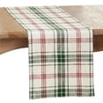 thumbnail image 1 of Saro Lifestyle Plaid Design Table Runner, 1 of 1
