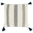 thumbnail image 1 of Saro Lifestyle Playful Tassels Stripe Down Filled Throw Pillow, 1 of 1