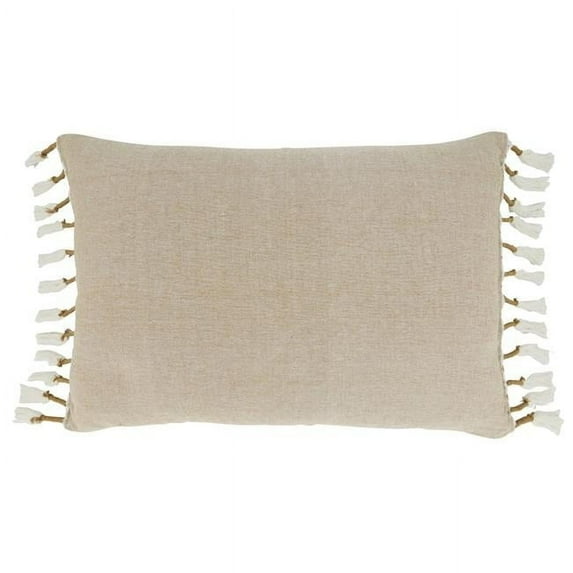 Saro Lifestyle Poly Filled Tassel Design Throw Pillow