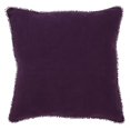 thumbnail image 1 of Saro Lifestyle Pom Pom Design Down-Filled Throw Pillow Purple Down, 1 of 5