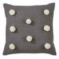 thumbnail image 1 of Saro Lifestyle Pom Pom Down Filled Throw Pillow, 1 of 1