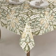 thumbnail image 1 of Saro Lifestyle QX296.W84S Panettone Collection Holiday Christmas Tree Cutwork Tablecloth, White, 1 of 5