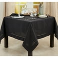 thumbnail image 1 of Saro Lifestyle Rochester Collection Hemstitched Tablecloth 72" x 72" Square Toppers, 1 of 5