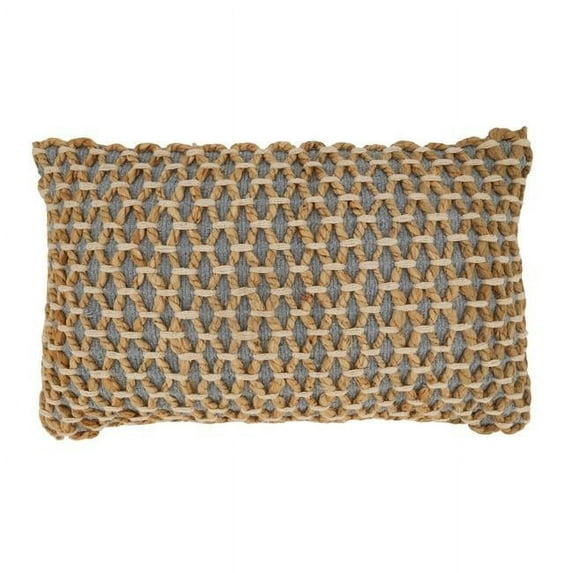 Saro Lifestyle Rope Design Throw Pillow Cover