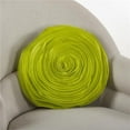 thumbnail image 1 of Saro Lifestyle Rose Design Throw Pillow Lime 16 x 16, 1 of 5