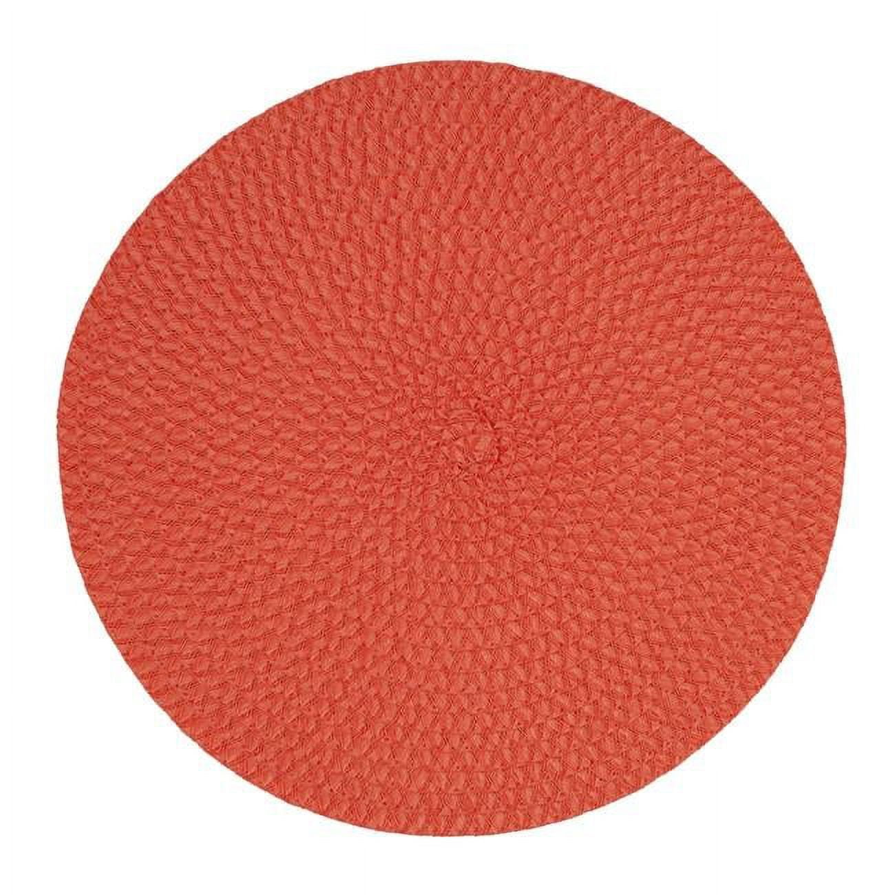 Fall Fabric Pom Pom Round Placemats, Set of 4