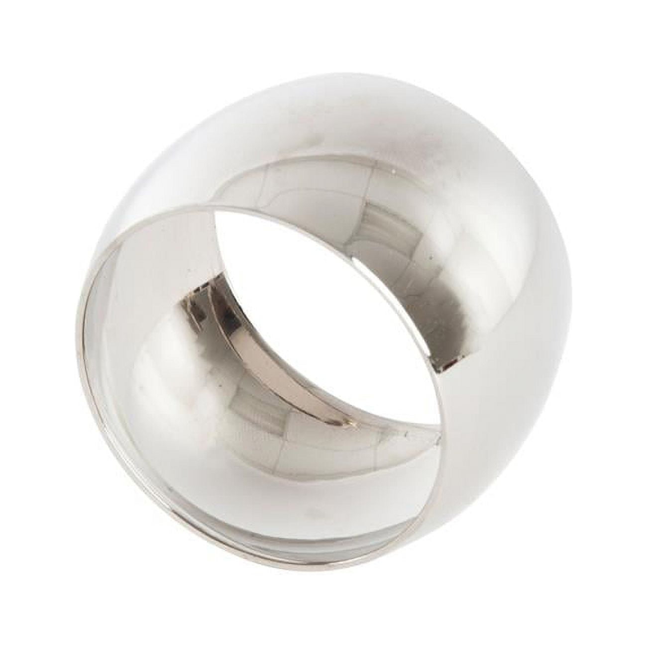 Silver Round Napkin Rings Set of Four