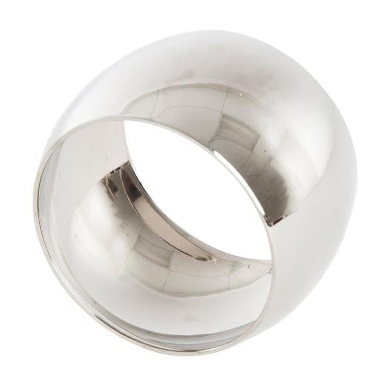 Silver Round Napkin Rings Set of Four