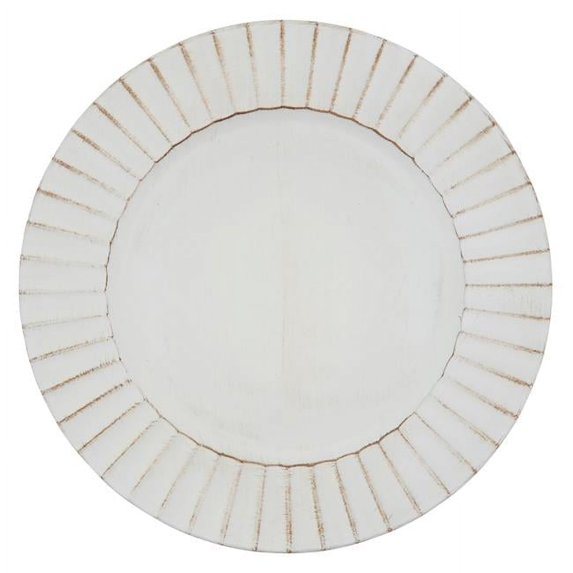 Saro Lifestyle Ruffled Design Charger Plates (Set of 4)