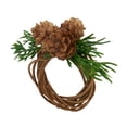 thumbnail image 1 of Saro Lifestyle Rustic Charm Pine Cone Napkin Ring (Set of 4), 1 of 1