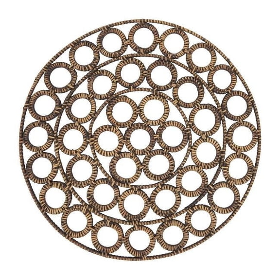 Saro Lifestyle Rustic Rattan Loop Placemat (Set of 4)