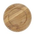 thumbnail image 1 of Saro Lifestyle Rustic Stitched Edge Wood Charger (Set of 4), 1 of 4