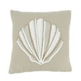 thumbnail image 1 of Saro Lifestyle Sandy Shore Seashell Down Filled Throw Pillow, 1 of 3