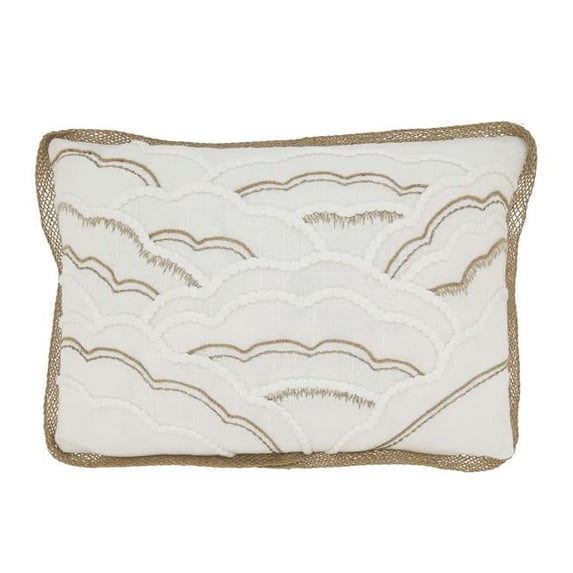 Saro Lifestyle Scallop Shell Serenity Down Filled Throw Pillow