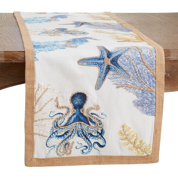 Saro Lifestyle Sea Life Table Runner