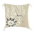 thumbnail image 1 of Saro Lifestyle Seashore Treasures Throw Pillow Cover, 1 of 3