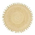 thumbnail image 1 of Saro Lifestyle Seaside Splendor Shell Rattan Placemat (Set of 4), 1 of 4