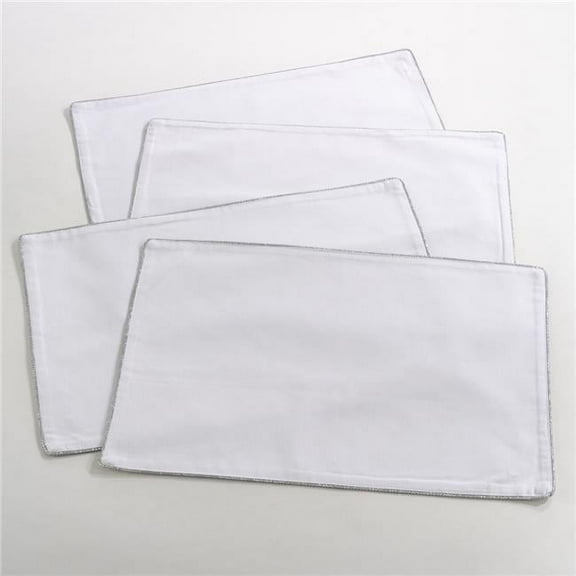 Saro Lifestyle Shimmering Border Design Placemat (Set of 4)