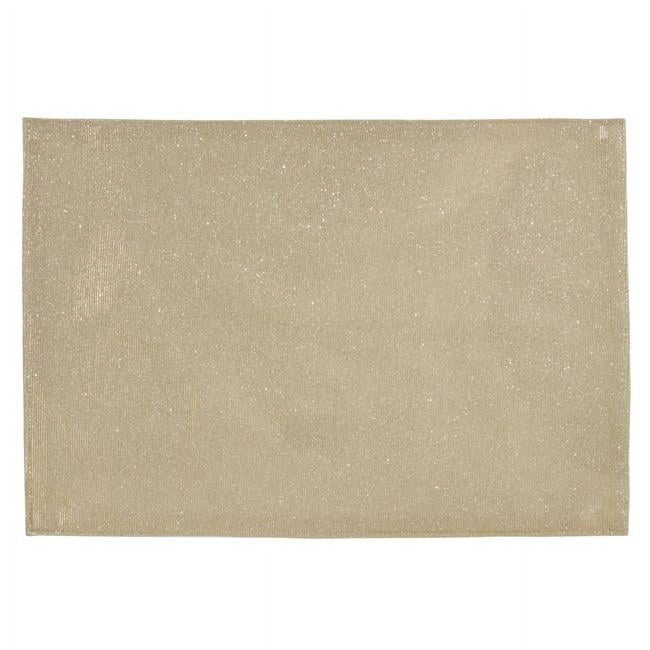 Champagne Shimmering Fabric Placemats Set of 4