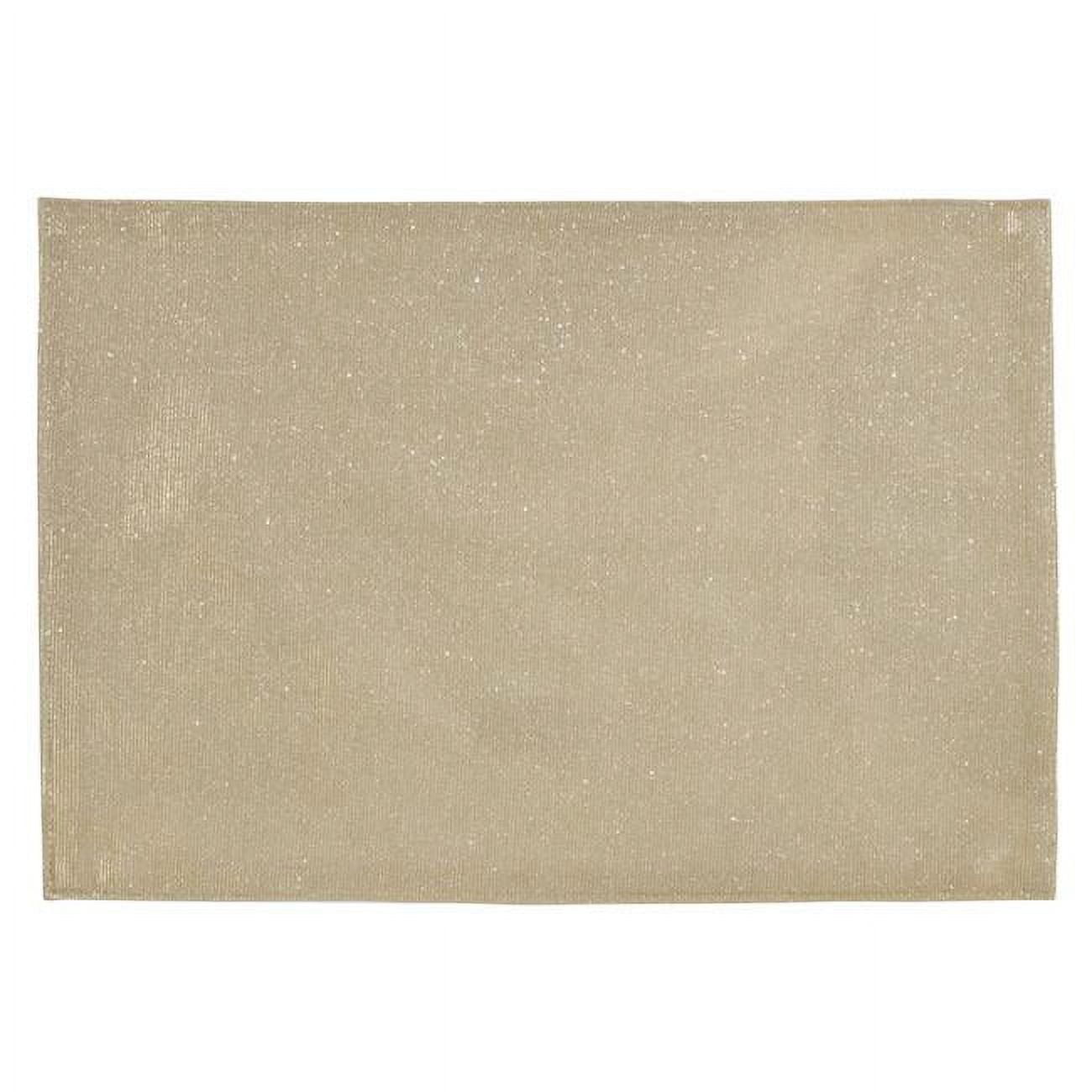 Champagne Shimmering Fabric Placemats Set of 4