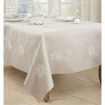 Saro Lifestyle Snowflake Design Tablecloth