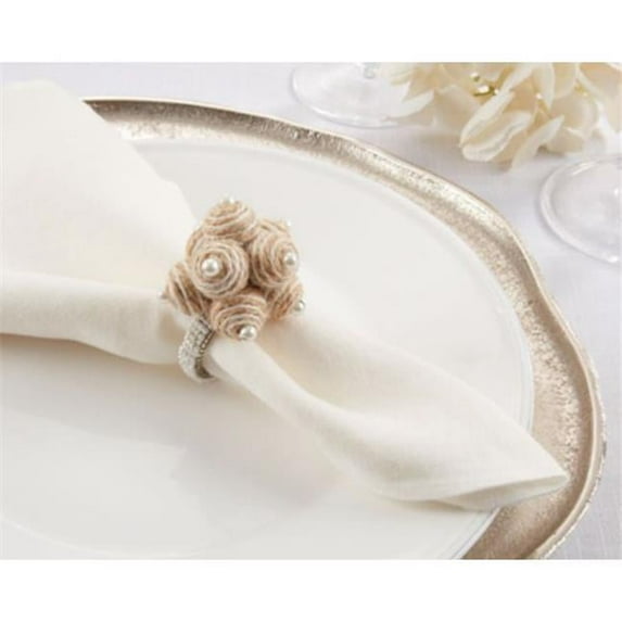 Saro Lifestyle Spiral Ball Napkin Ring (Set of 4)