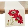 thumbnail image 1 of Saro Lifestyle Springtime Charm Embroidered Flowers Table Runner, 1 of 1