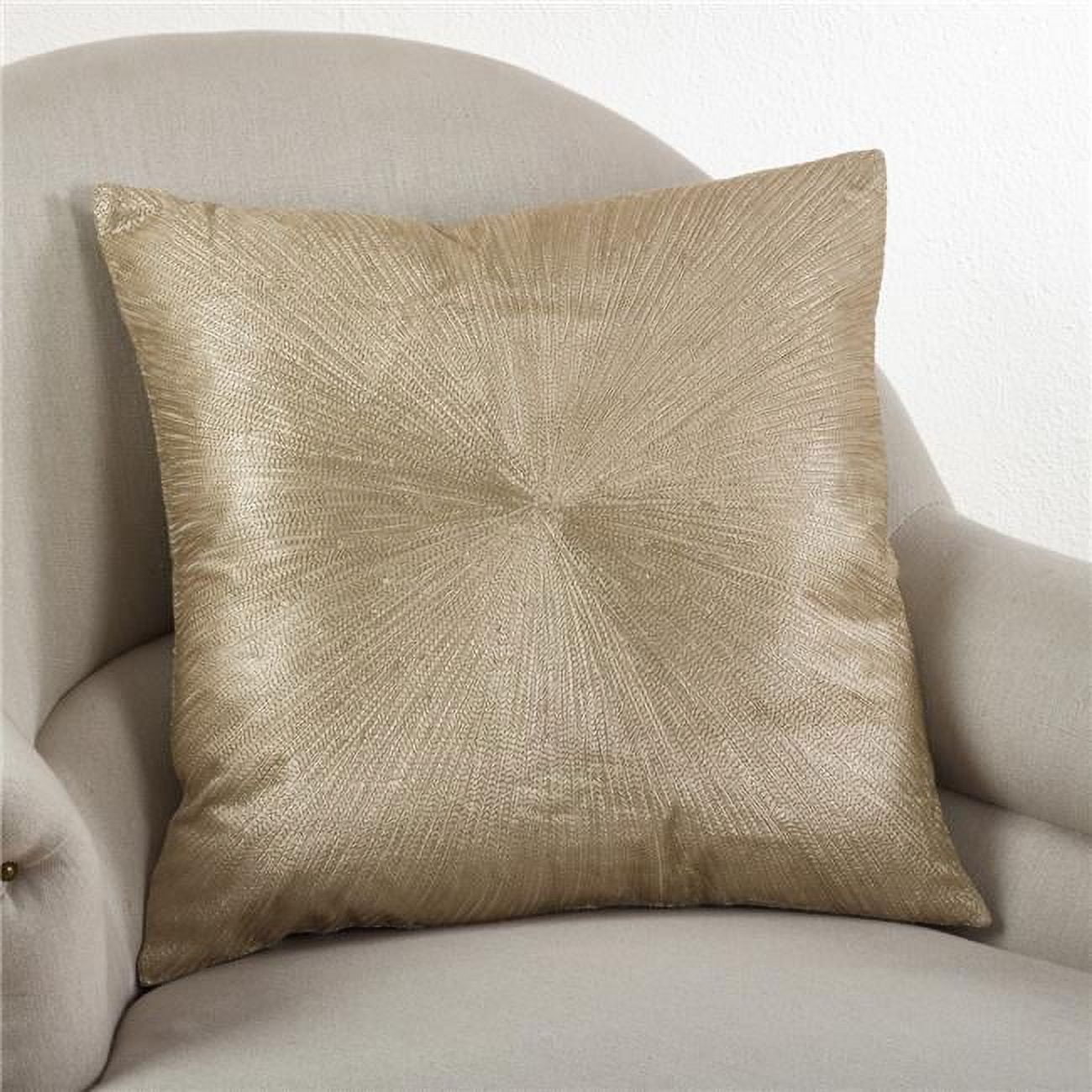 Gold Starburst 20-Inch Down Filled Decorative Pillow