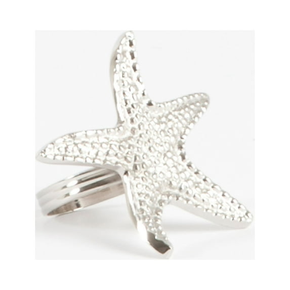 Saro Lifestyle Starfish Design Napkin Ring (Set of 4)