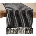 thumbnail image 1 of Saro Lifestyle Stitched Fringe Table Runner, 1 of 3