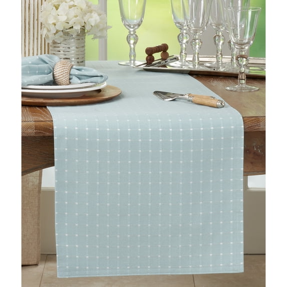 Saro Lifestyle Stitched Line Table Runner