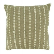 Saro Lifestyle Stitched Stripe Poly Filled Throw Pillow