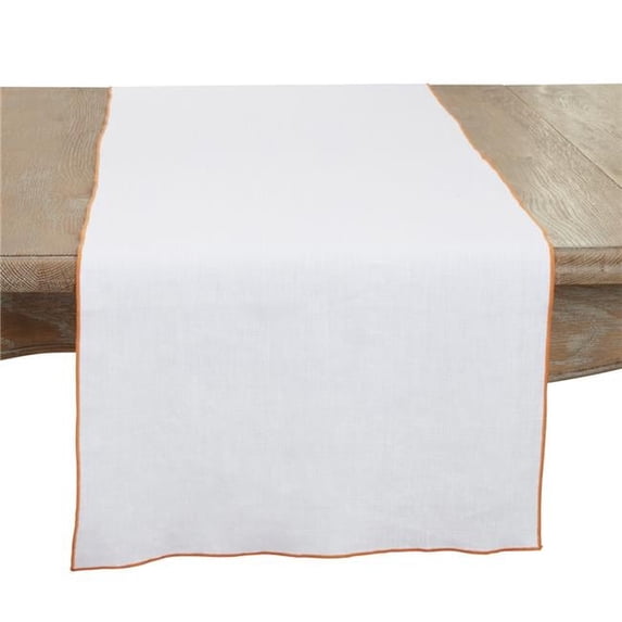 Saro Lifestyle Stonewashed Stitched Edge Table Runner