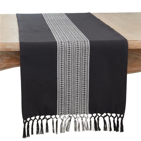 Saro Lifestyle Stripe Design Table Runner