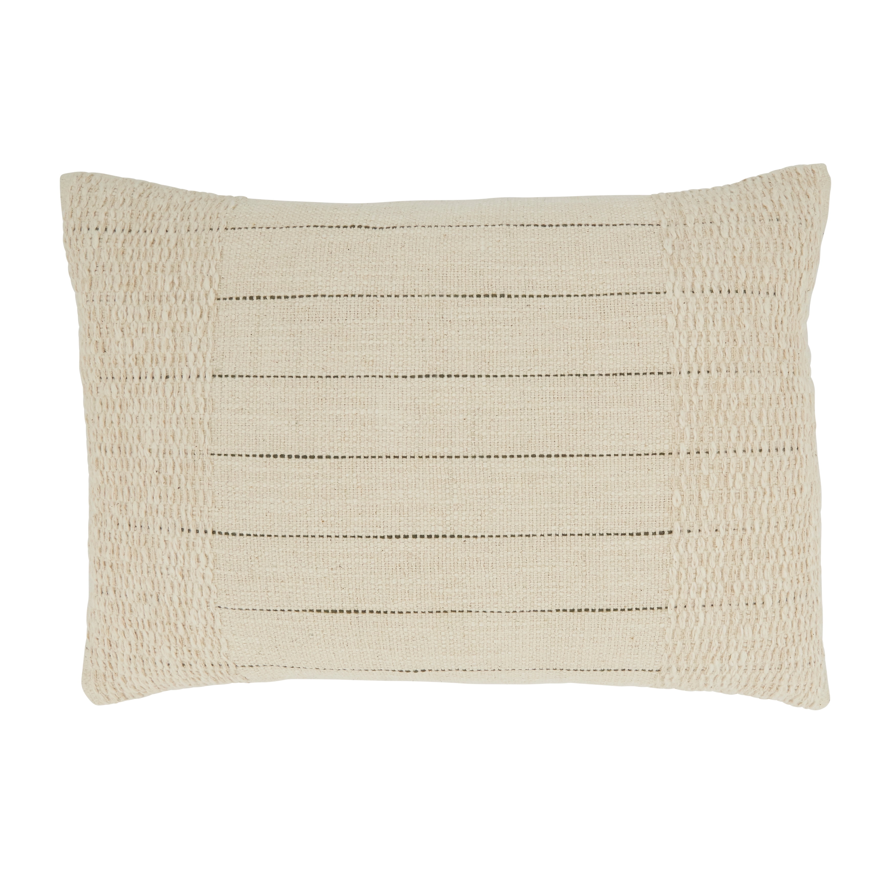 Saro Dorothea Collection Striped Cotton Pillow Cover