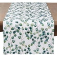 thumbnail image 1 of Saro Lifestyle Striped Chunky Fringe Table Runner, 1 of 4
