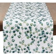 thumbnail image 1 of Saro Lifestyle Striped Chunky Fringe Table Runner, 1 of 4