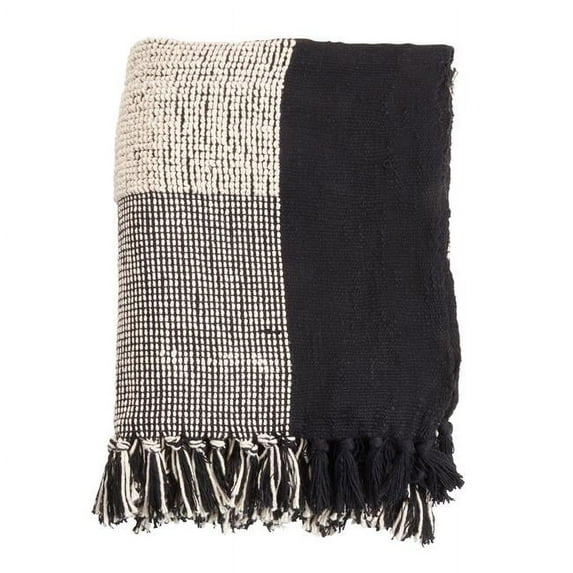 Saro Lifestyle Striped Cotton Throw Blanket