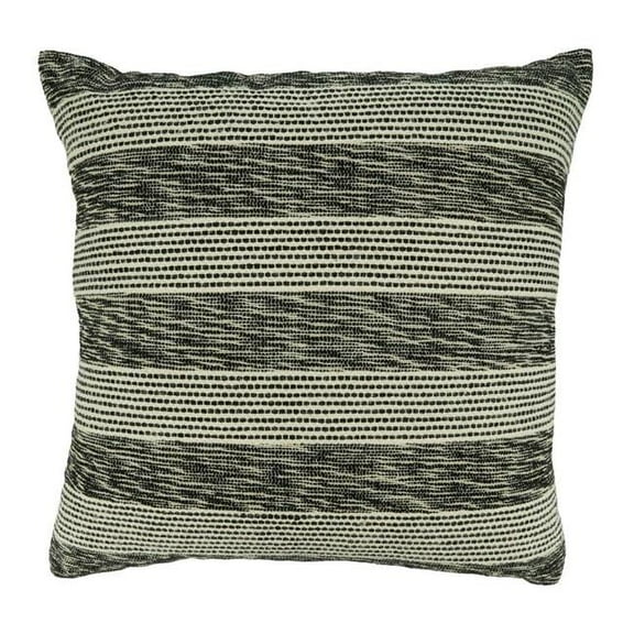 Saro Lifestyle Striped Design Poly Filled Throw Pillow