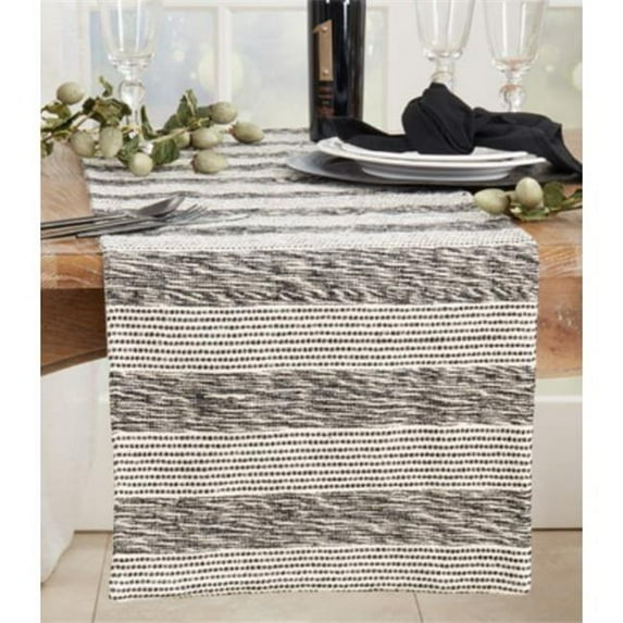 Saro Lifestyle Striped Design Table Runner