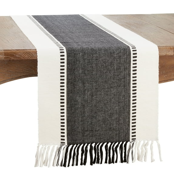 Saro Lifestyle Striped Design Table Runner