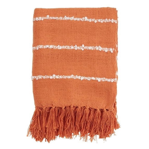 Saro Lifestyle Striped Design Throw Blanket