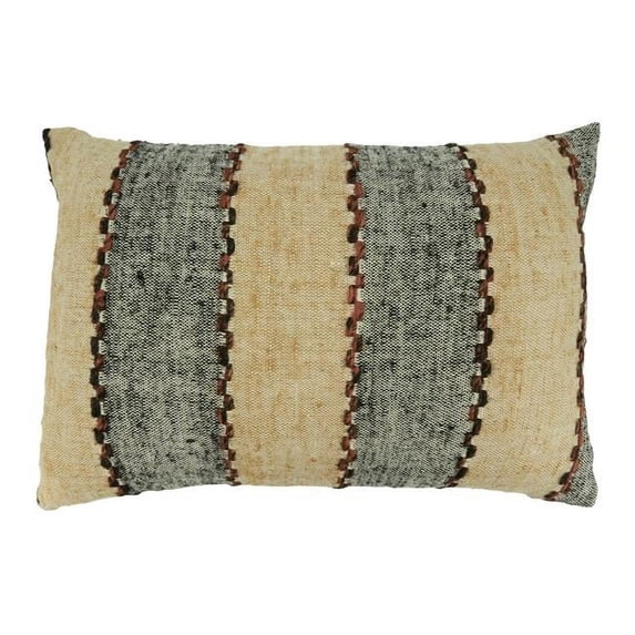 Saro Lifestyle Striped Design Throw Pillow Cover