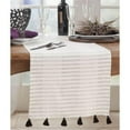 thumbnail image 1 of Saro Lifestyle Striped Tassel Table Runner, 1 of 3