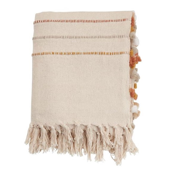 Saro Lifestyle Striped Throw Blanket