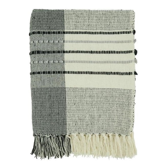 Saro Lifestyle Striped Throw Blanket