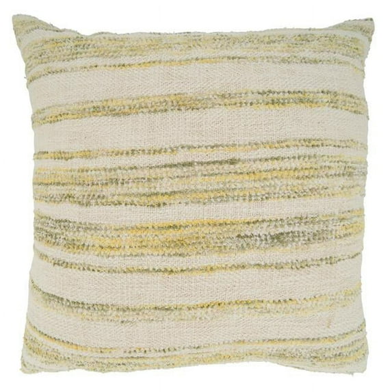Saro Lifestyle Striped Woven Down Filled Throw Pillow