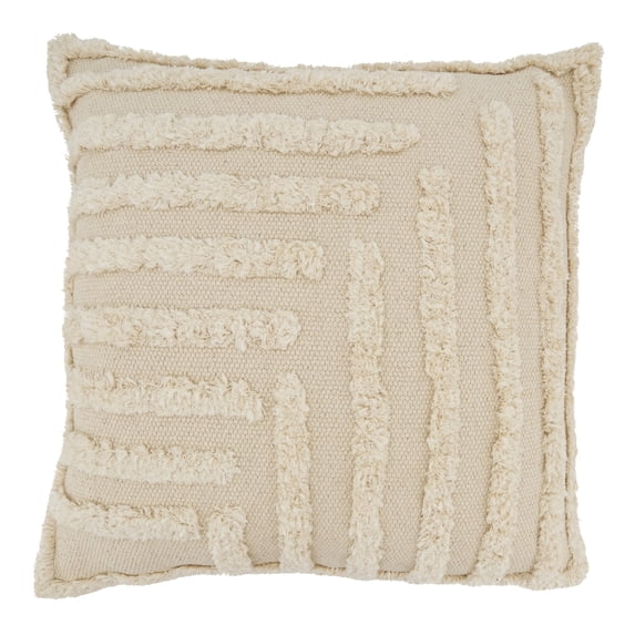 Saro Lifestyle Sumptuous Tufted Elegance Poly Filled Throw Pillow